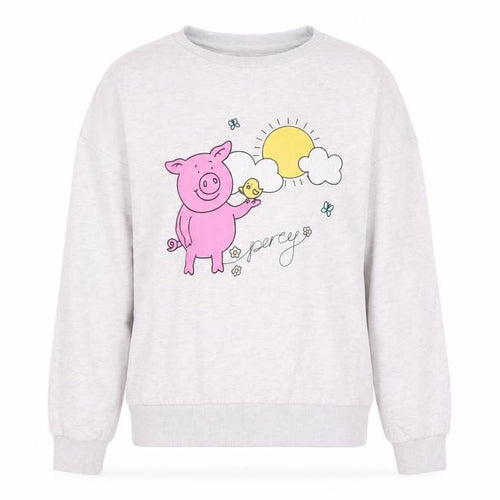Marks and Spencer Girls' Grey Animal Print Sweatshirt, Size 10Y