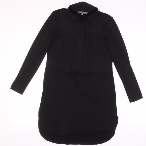 Laura Ashley Women's Black Shirt Dress Size 8