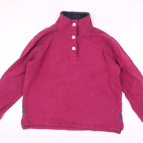 Lazy Jacks Unisex Red Henley Sweatshirt M