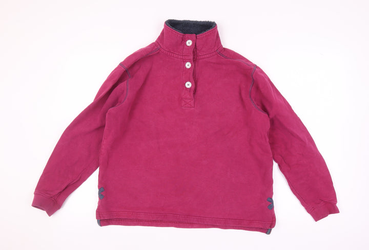 Lazy Jacks Unisex Red Henley Sweatshirt M