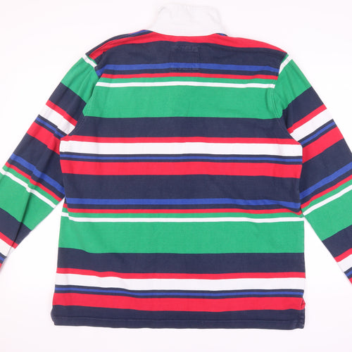 Crew Clothing Men's Multicoloured Striped Hoodie XL