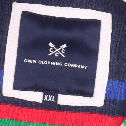 Crew Clothing Men's Multicoloured Striped Hoodie XL