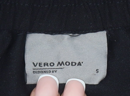 Vero Moda Women's Black Floral Embroidered Skirt