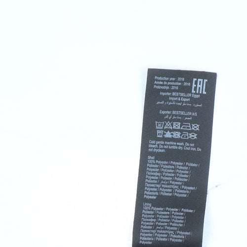 Vero Moda Women's Black Floral Embroidered Skirt