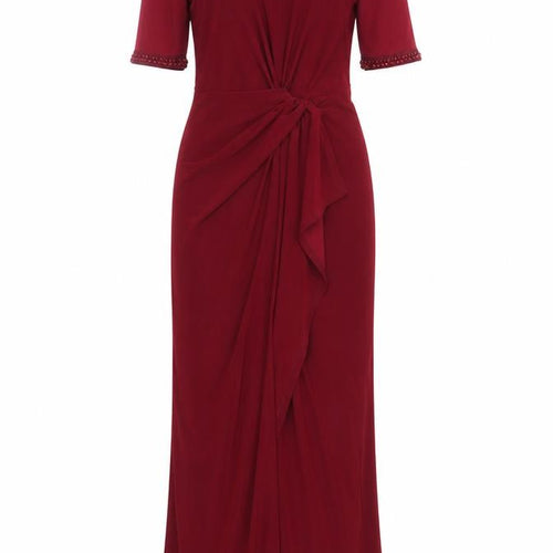 Monsoon Women's Red Maxi Dress Size 8 Elegant Party Wear