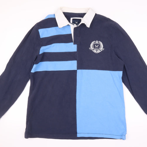 Crew Clothing Men’s Blue Pullover Rugby Shirt 2XL