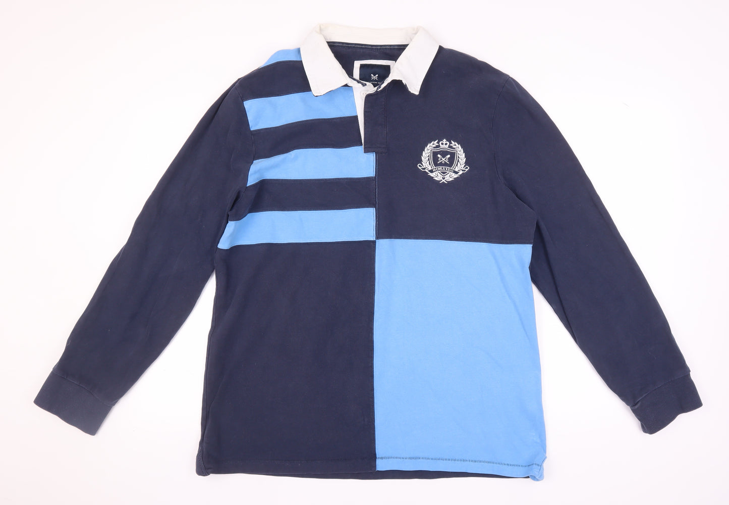 Crew Clothing Men’s Blue Pullover Rugby Shirt 2XL