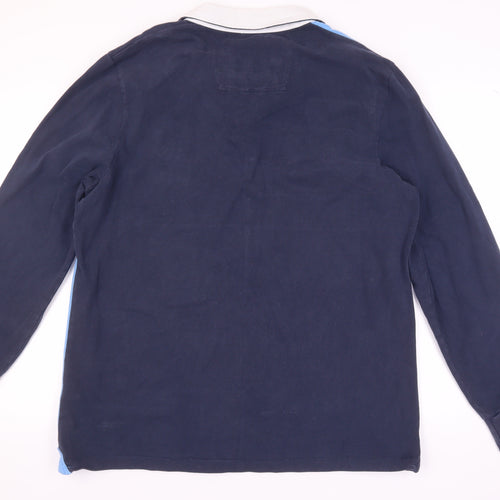 Crew Clothing Men’s Blue Pullover Rugby Shirt 2XL