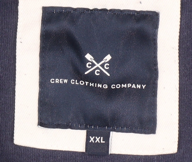 Crew Clothing Men’s Blue Pullover Rugby Shirt 2XL