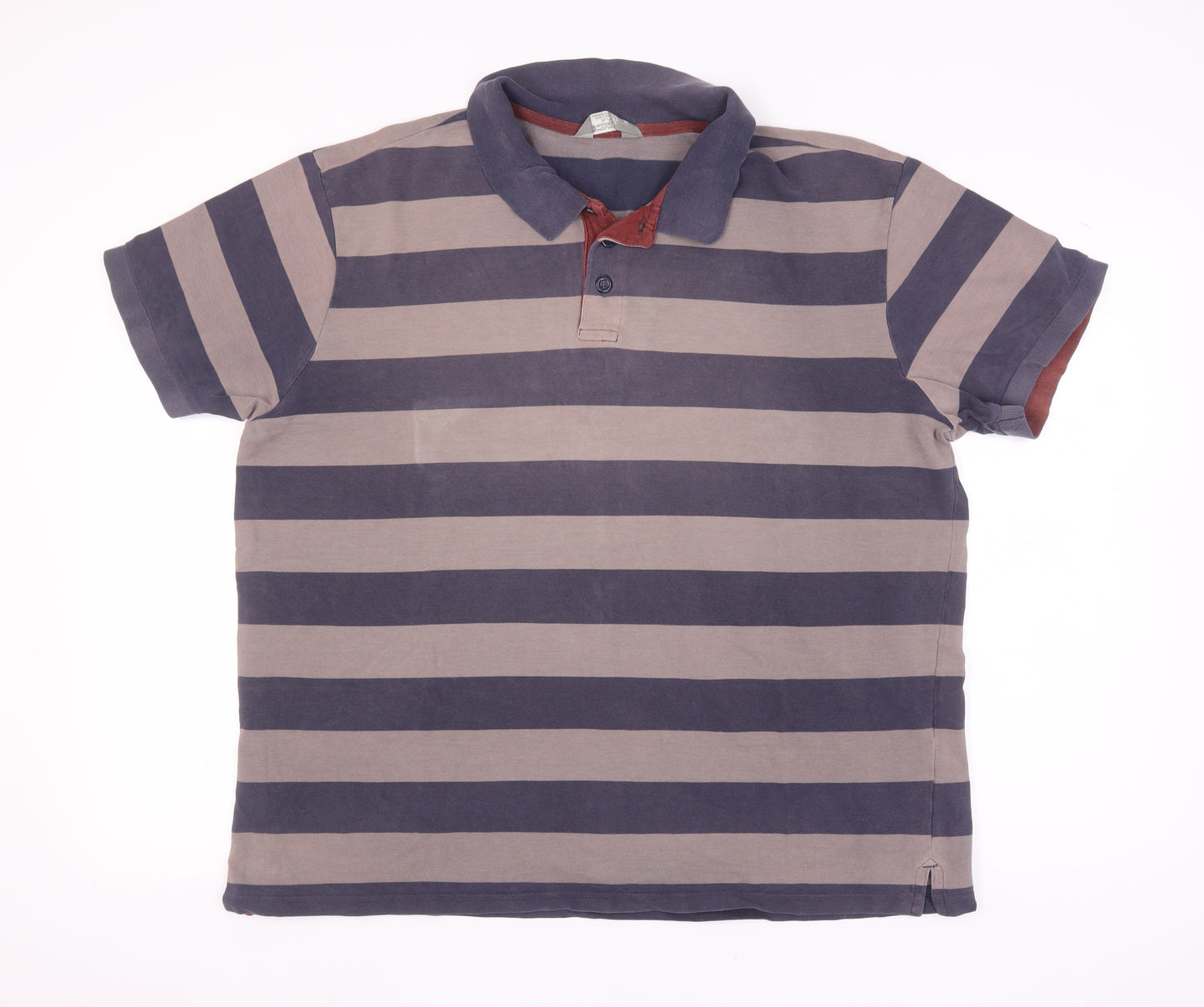 Mountain Warehouse Men’s Blue Striped XL Polo Shirt
