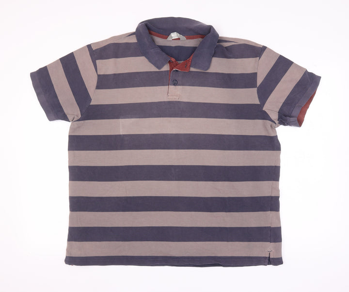 Mountain Warehouse Men’s Blue Striped XL Polo Shirt