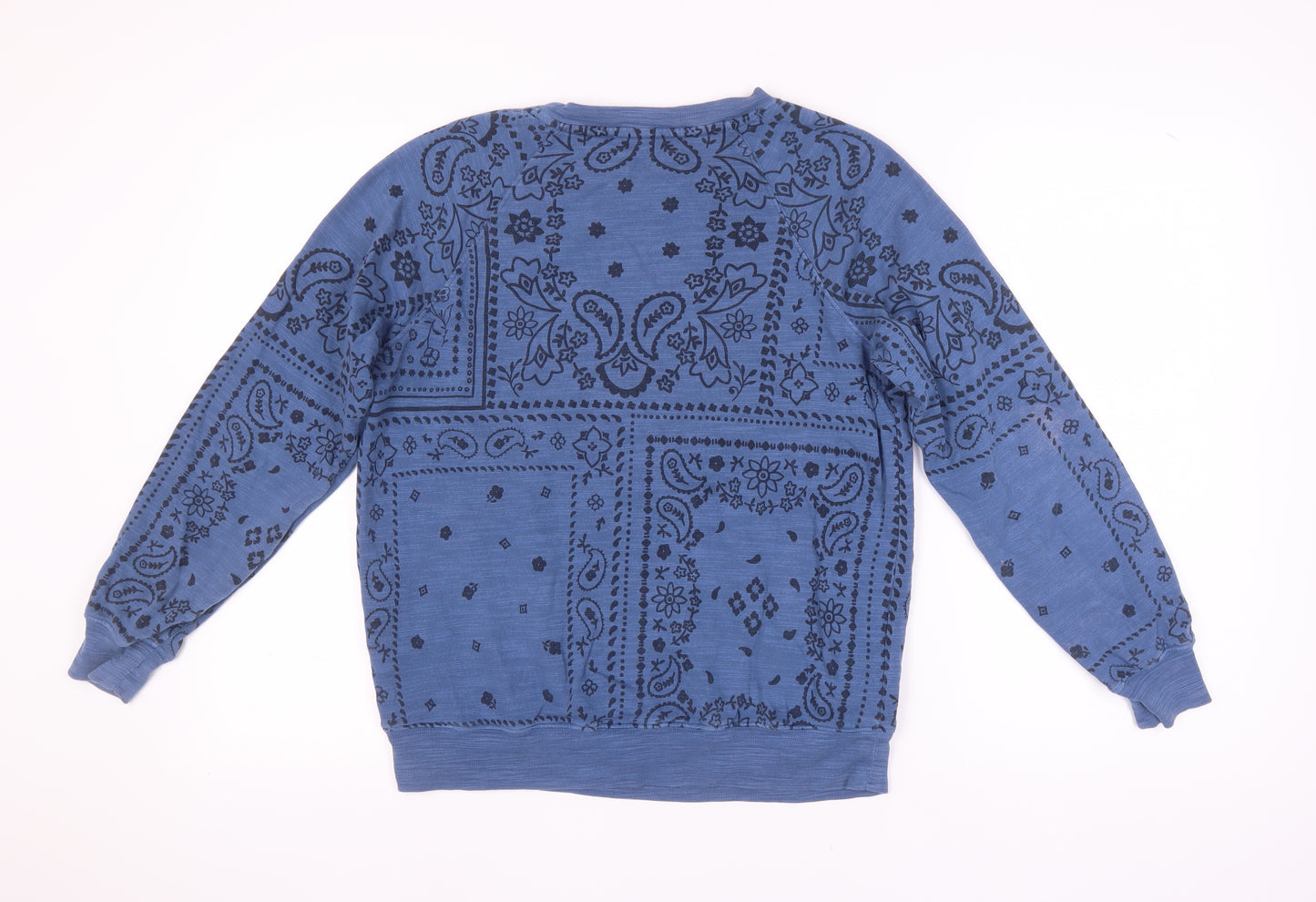 Marks and Spencer Blue Geometric Sweatshirt - Women, Size 8