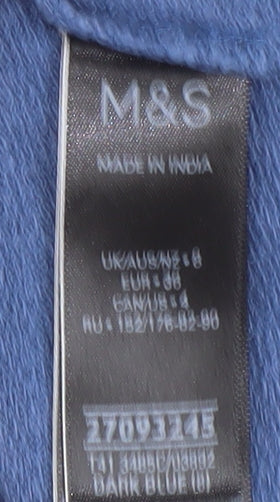 Marks and Spencer Blue Geometric Sweatshirt - Women, Size 8