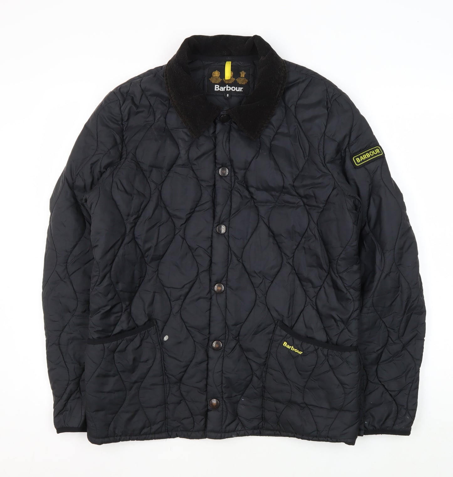 Barbour Men's Black Quilted Jacket, Size S, Casual Wear