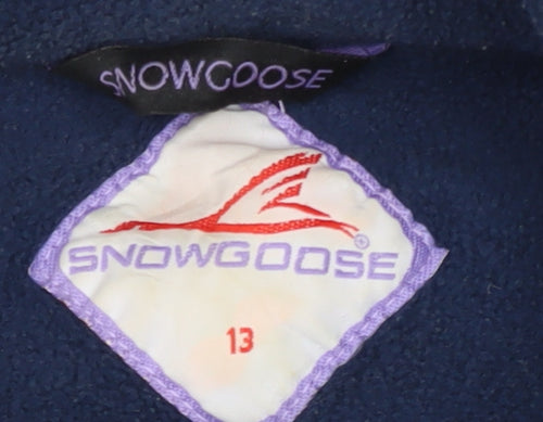 Snowgoose Boys Blue Fleece Jacket Size 13 Winter Casual