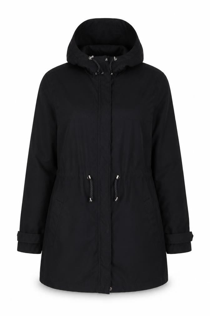 Front view of Lands' End Women's Black Anorak Jacket, size M