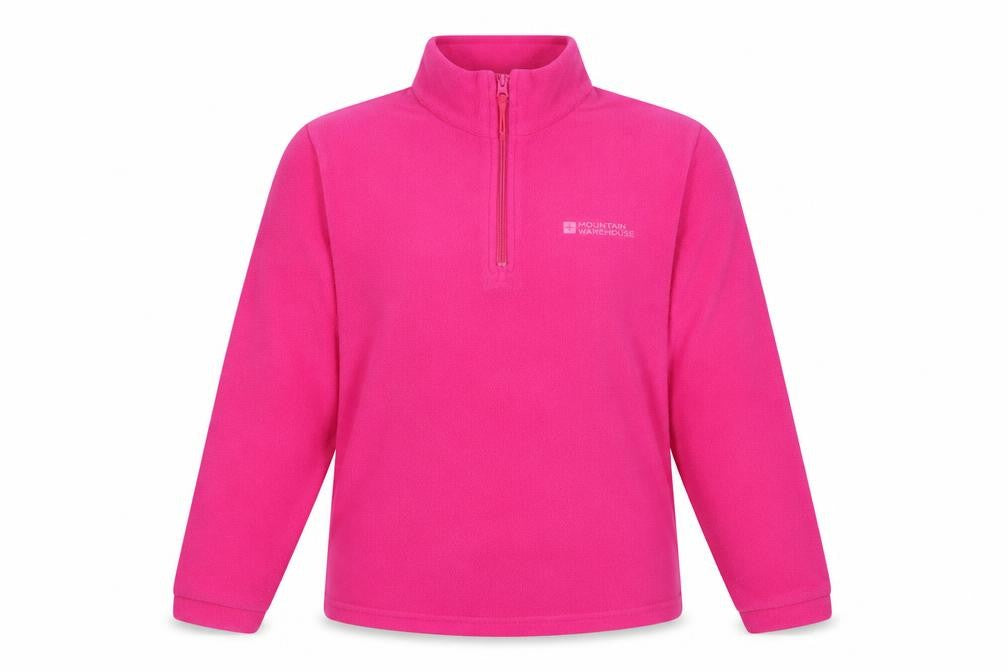 Front view of Mountain Warehouse Women's Pink Fleece Sweatshirt UK 10