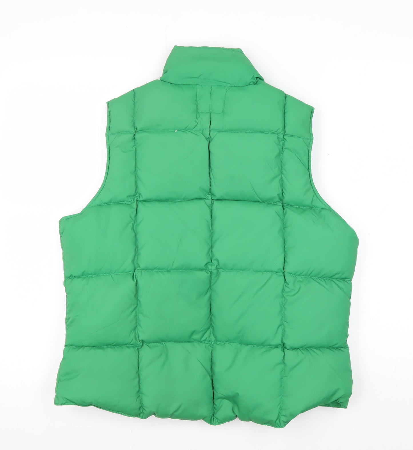 Lands' End Women's Green Puffer Waistcoat Size 10
