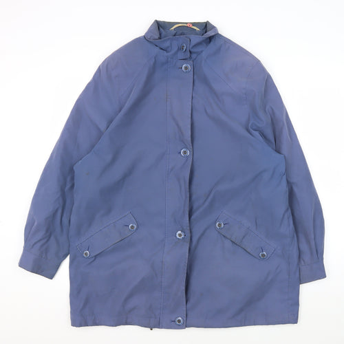 Marks & Spencer Women's Blue Mid-Length Coat Size 14