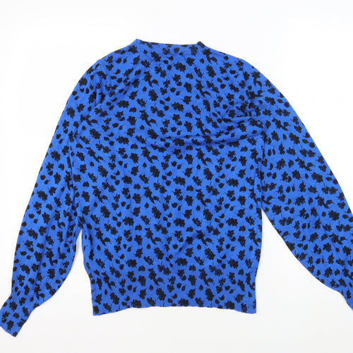 Next Women's Blue Floral Pullover Jumper XS New