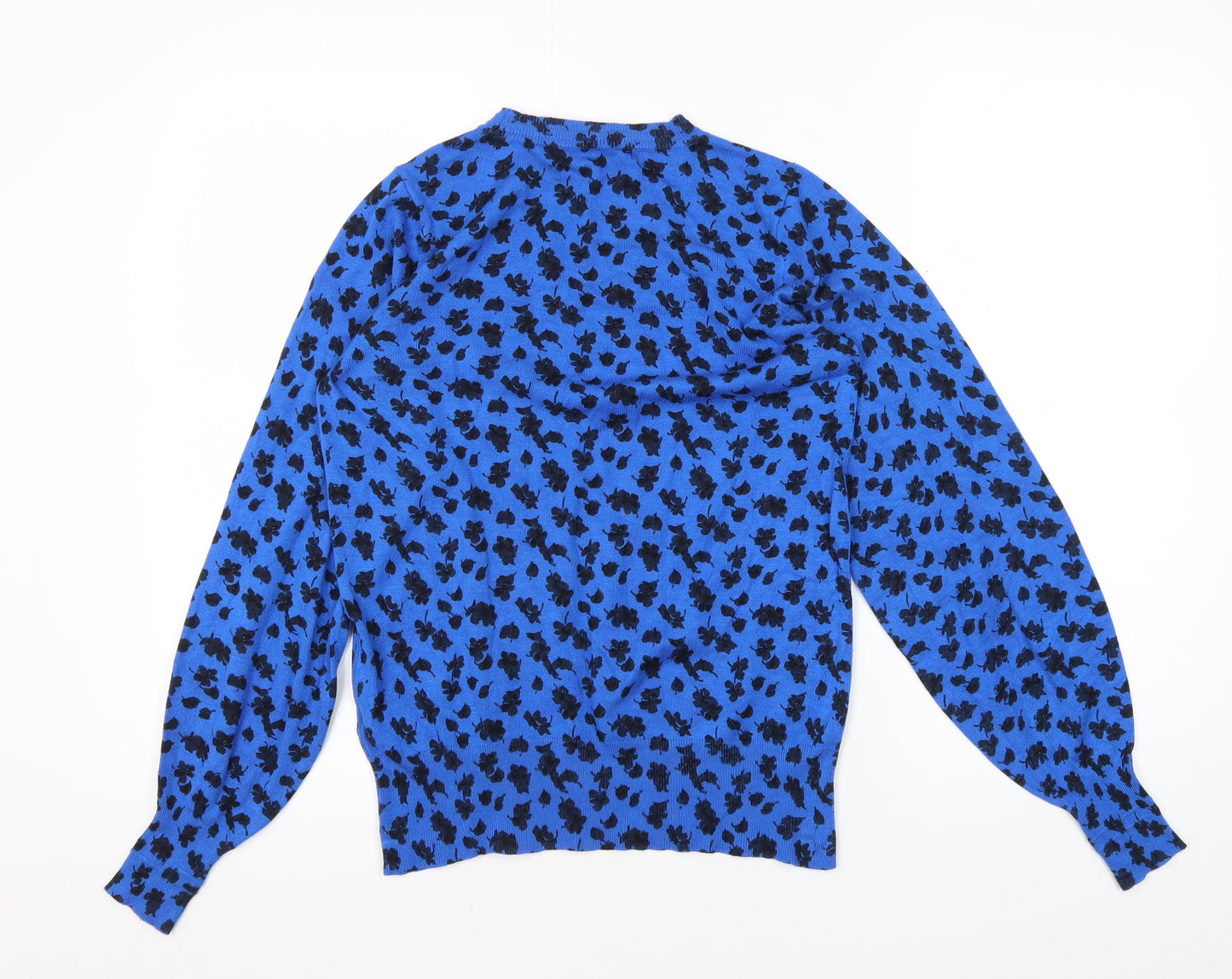 Next Women's Blue Floral Pullover Jumper XS New