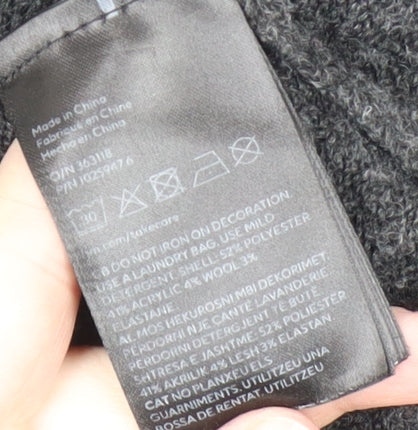 H&M Women's Grey Beaded Pullover Jumper - Size M