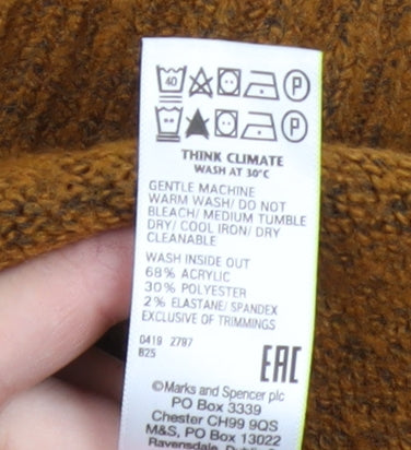 Marks and Spencer Women's Beige Pullover Jumper S