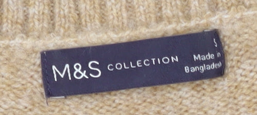 Marks and Spencer Women's Beige Pullover Jumper S