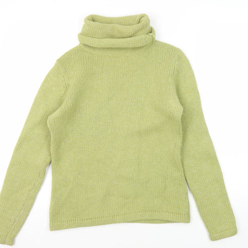Principles Women's Green Roll Neck Jumper - Size M