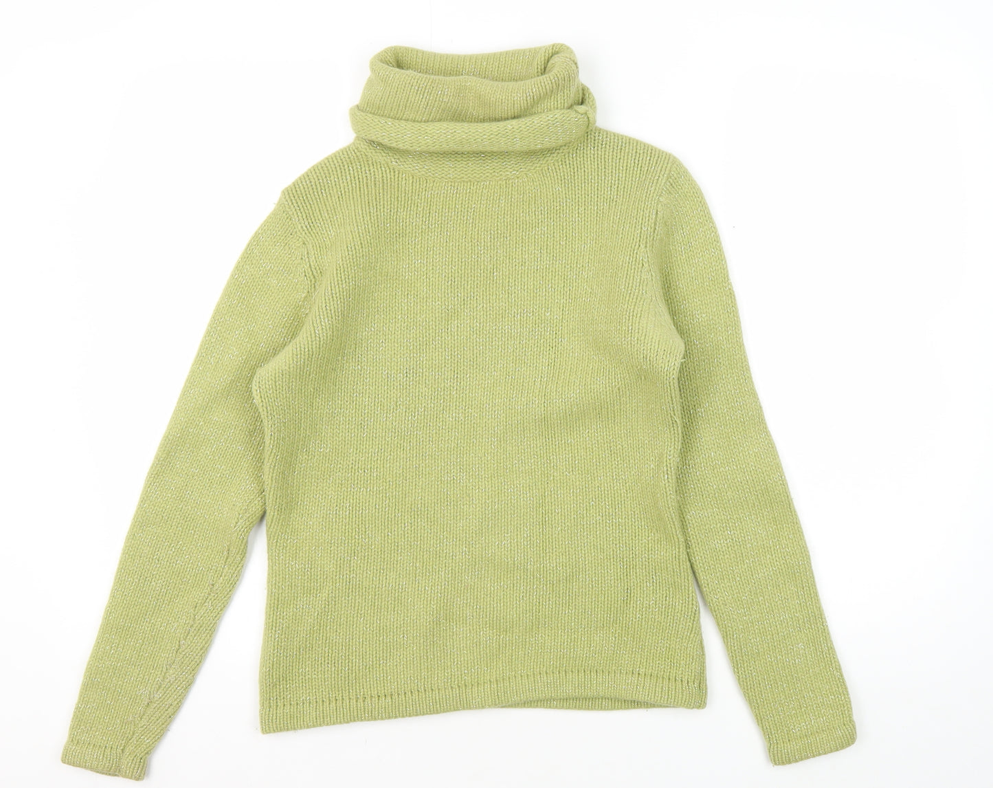 Principles Women's Green Roll Neck Jumper - Size M