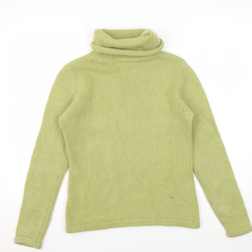 Principles Women's Green Roll Neck Jumper - Size M