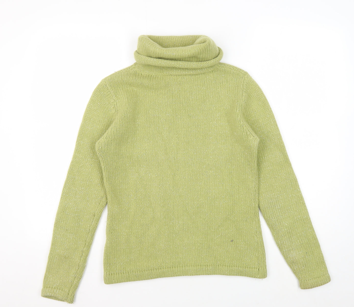 Principles Women's Green Roll Neck Jumper - Size M