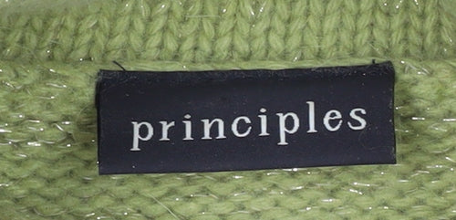 Principles Women's Green Roll Neck Jumper - Size M