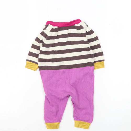 babyGap Unisex Multicoloured Striped Babygrow, 3-6 Months