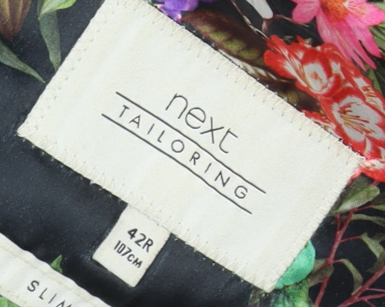 Next Men's Blue Check Slim Fit Blazer 42R