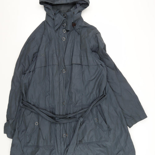 Marks and Spencer Men's Blue Hooded Parka XL