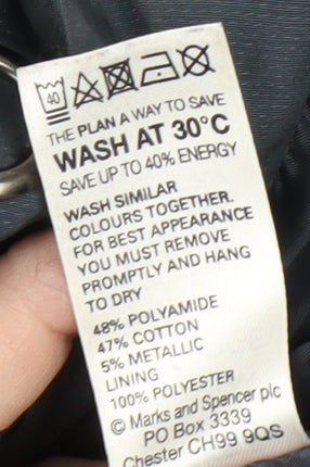 Marks and Spencer Men's Blue Hooded Parka XL