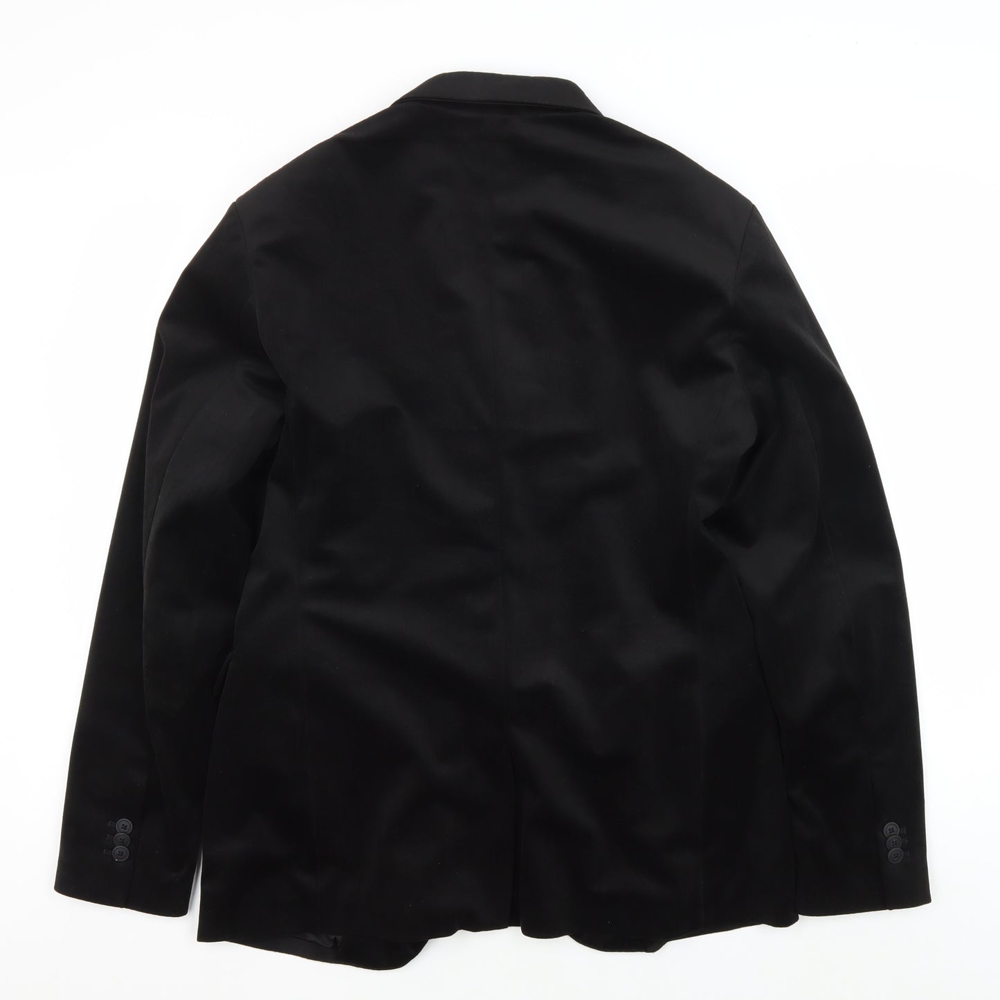 Zara Man Black Blazer Men's L Single-Breasted Formal