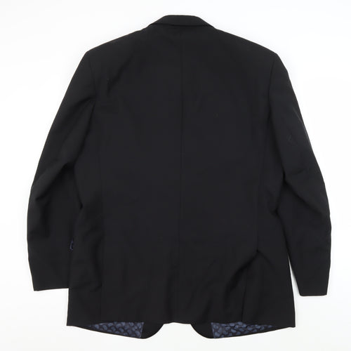 Moss Bros Men's Black Tuxedo Blazer 44R Shawl Lapel Formal