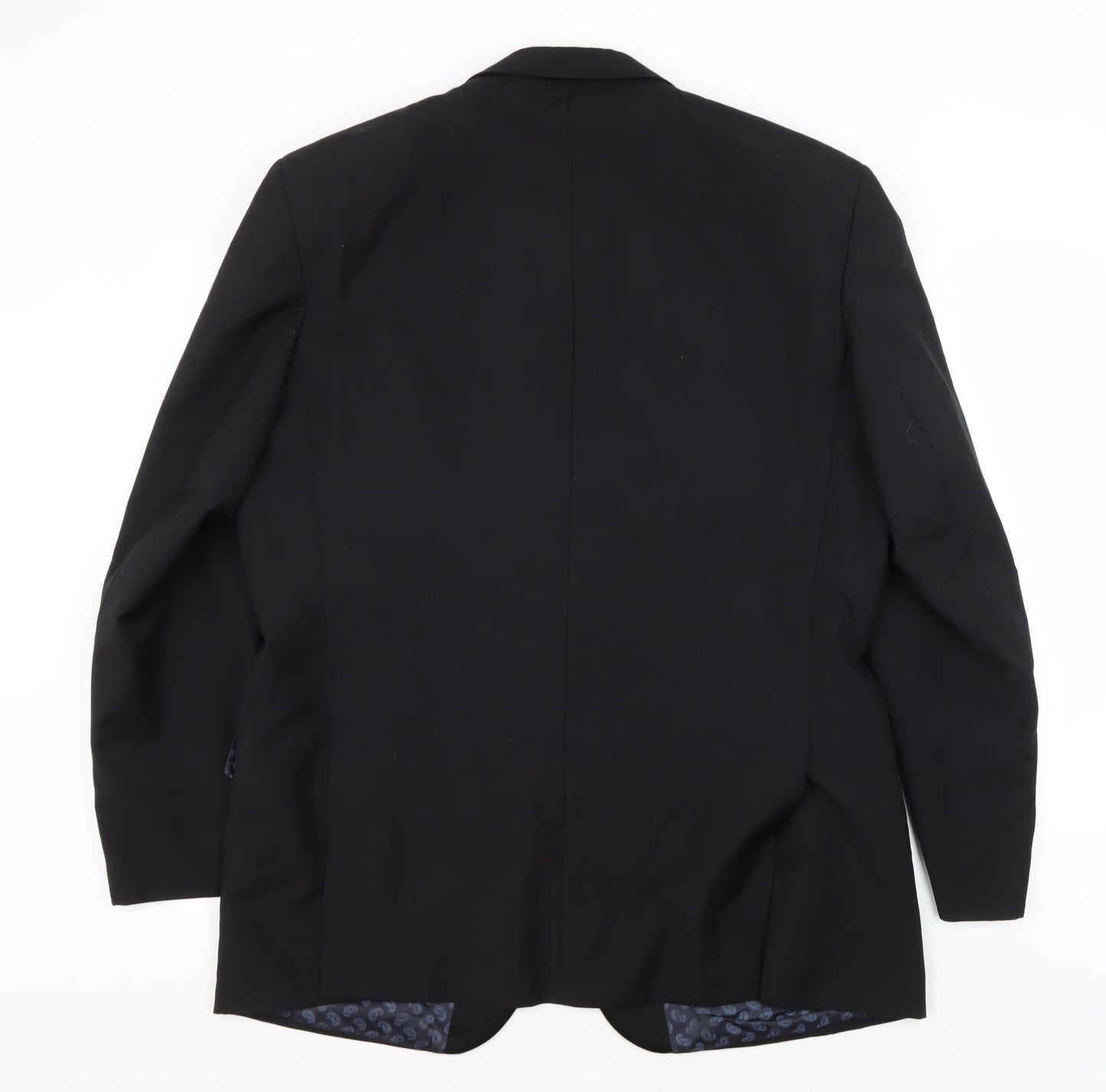 Moss Bros Men's Black Tuxedo Blazer 44R Shawl Lapel Formal