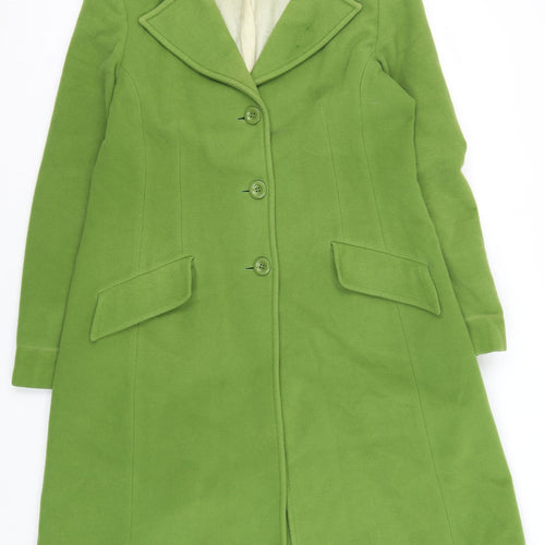 Laura Ashley Women's Green Long Overcoat Size 14