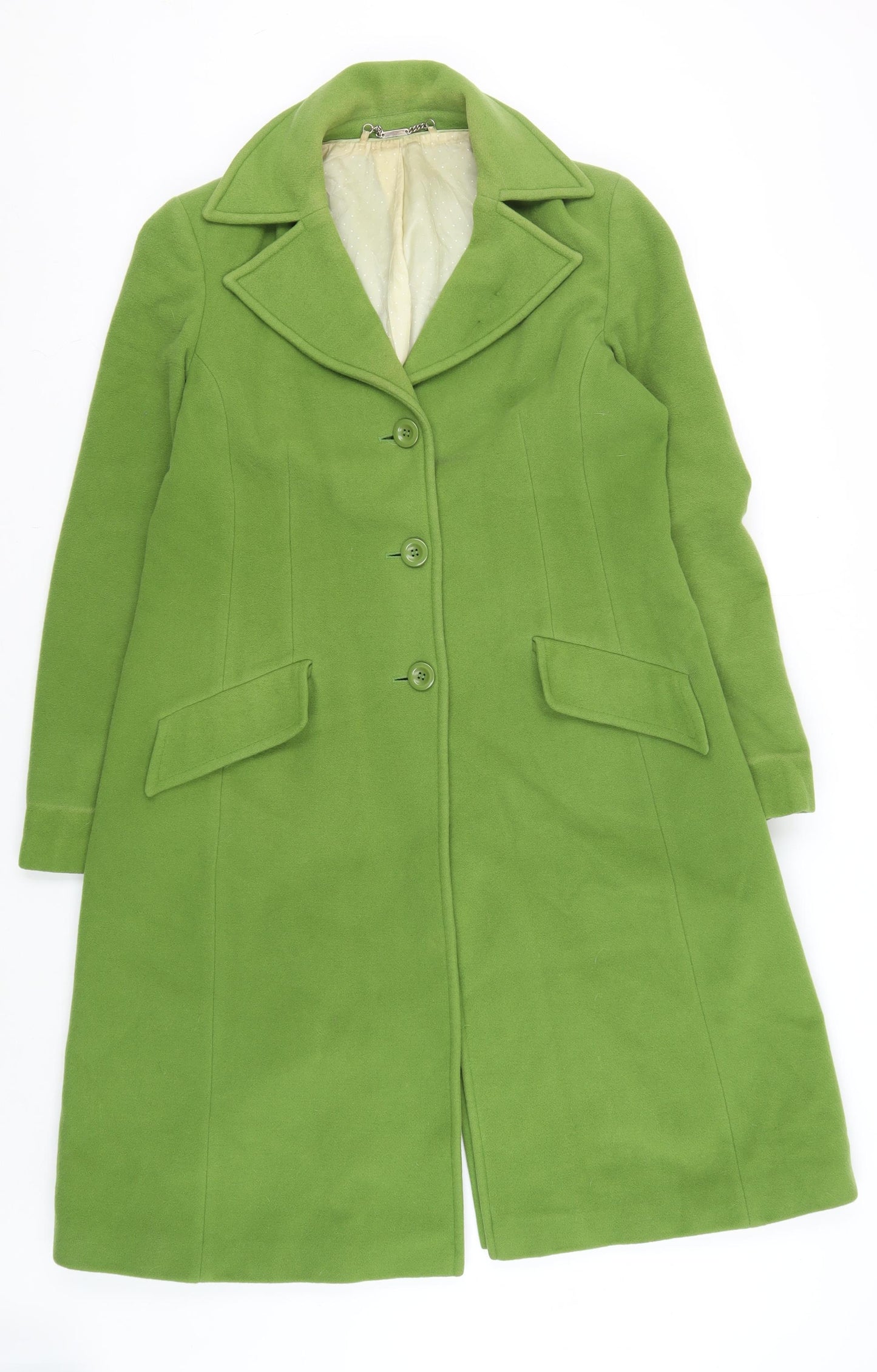 Laura Ashley Women's Green Long Overcoat Size 14