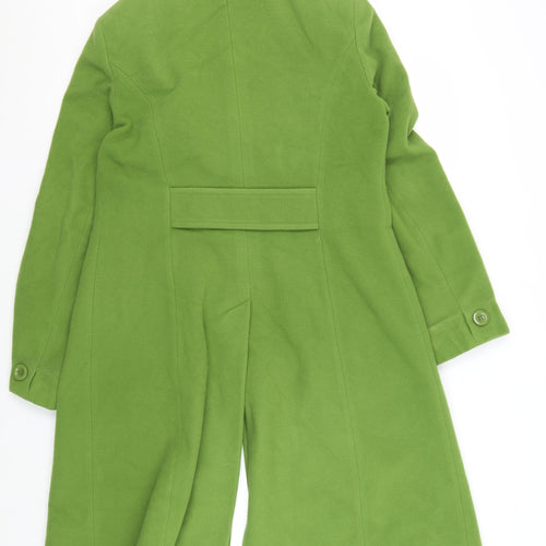 Laura Ashley Women's Green Long Overcoat Size 14