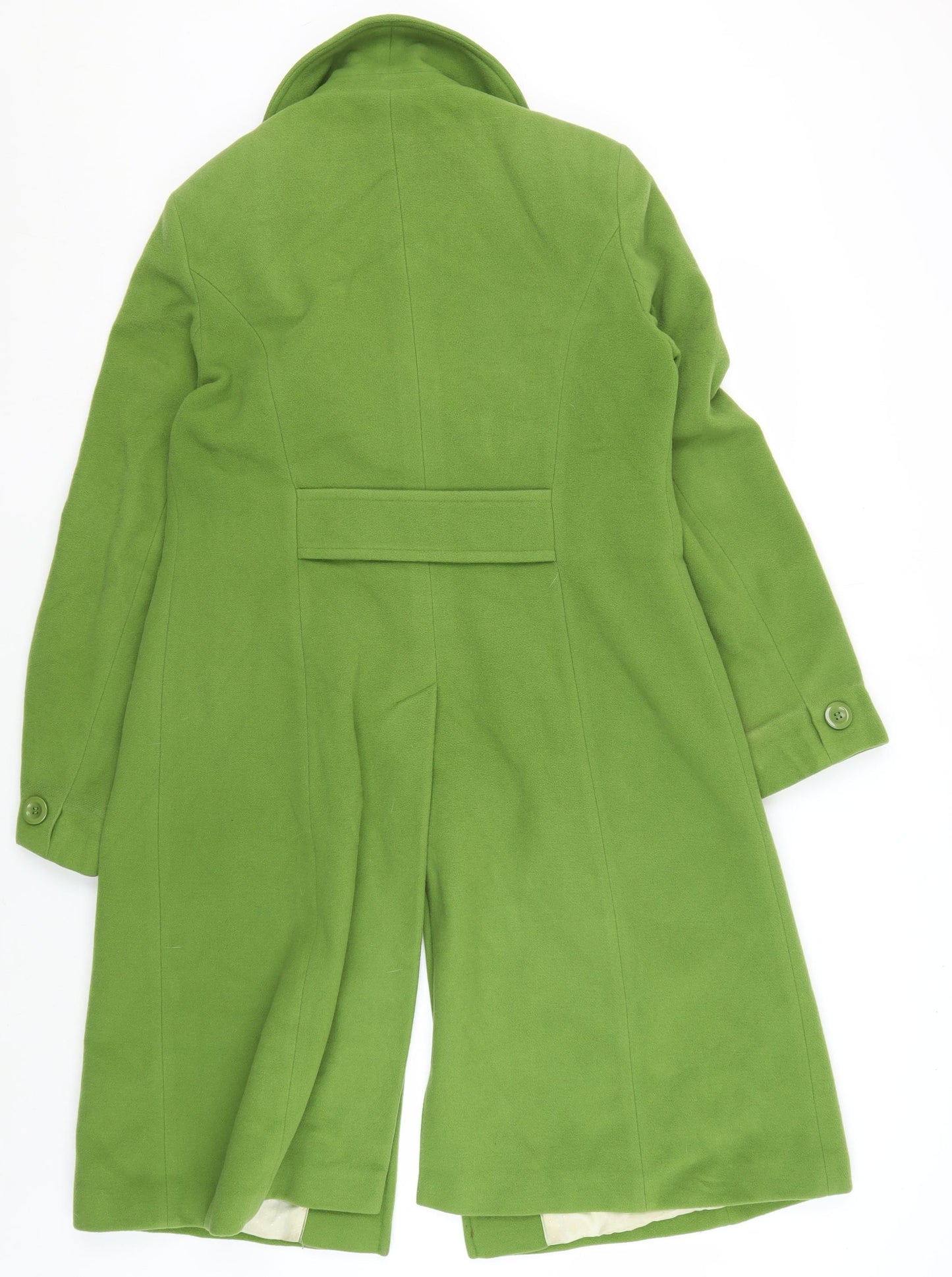 Laura Ashley Women's Green Long Overcoat Size 14