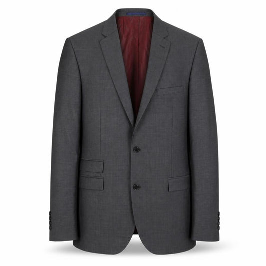 Front view of Next Men's Grey Blazer 44R Regular Fit