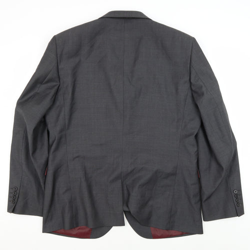 Next Men's Grey Blazer 44R Regular Fit