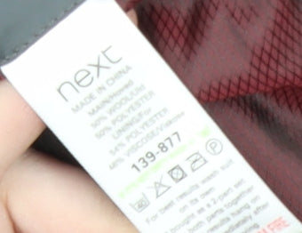 Next Men's Grey Blazer 44R Regular Fit