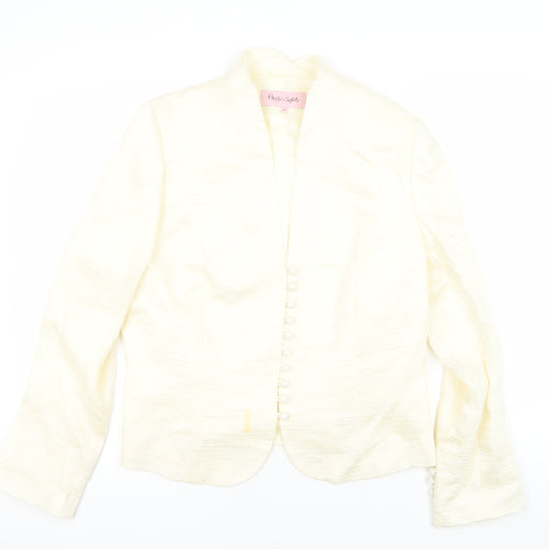 Phase Eight Women Ivory Blazer Size 16 Long Sleeve