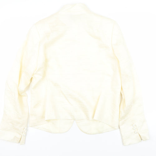 Phase Eight Women Ivory Blazer Size 16 Long Sleeve