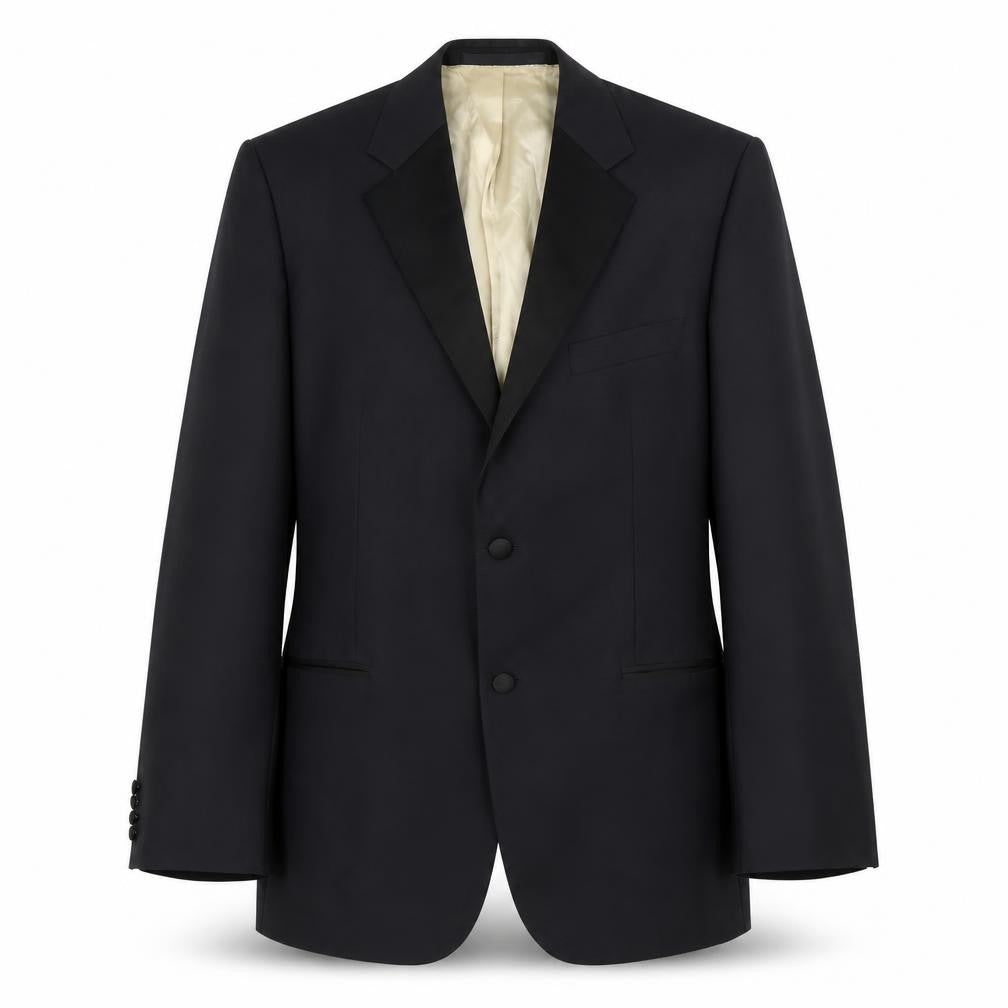Front view of Marks & Spencer Men's Black Blazer 42 Regular Fit
